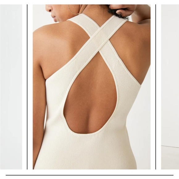 & other stories Fitted Open Back Midi Dress cream
White size small ribbed knit - Picture 2 of 9